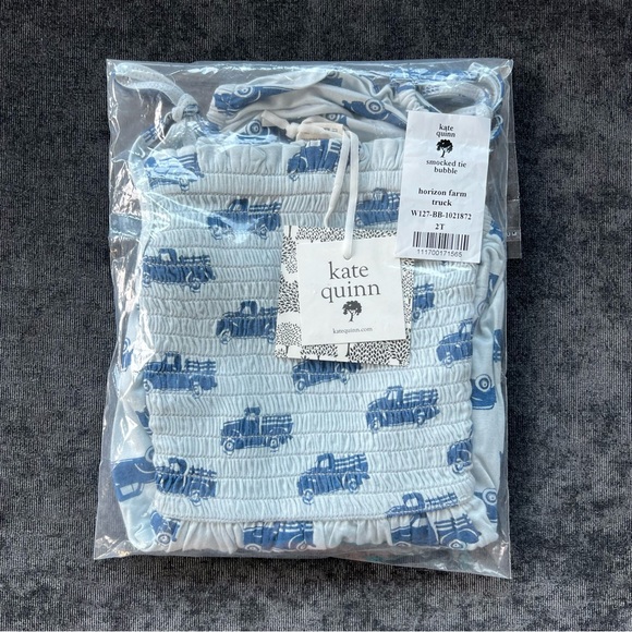 NWT Kate Quinn Smocked Tie Bubble Size 2T - Picture 4 of 4